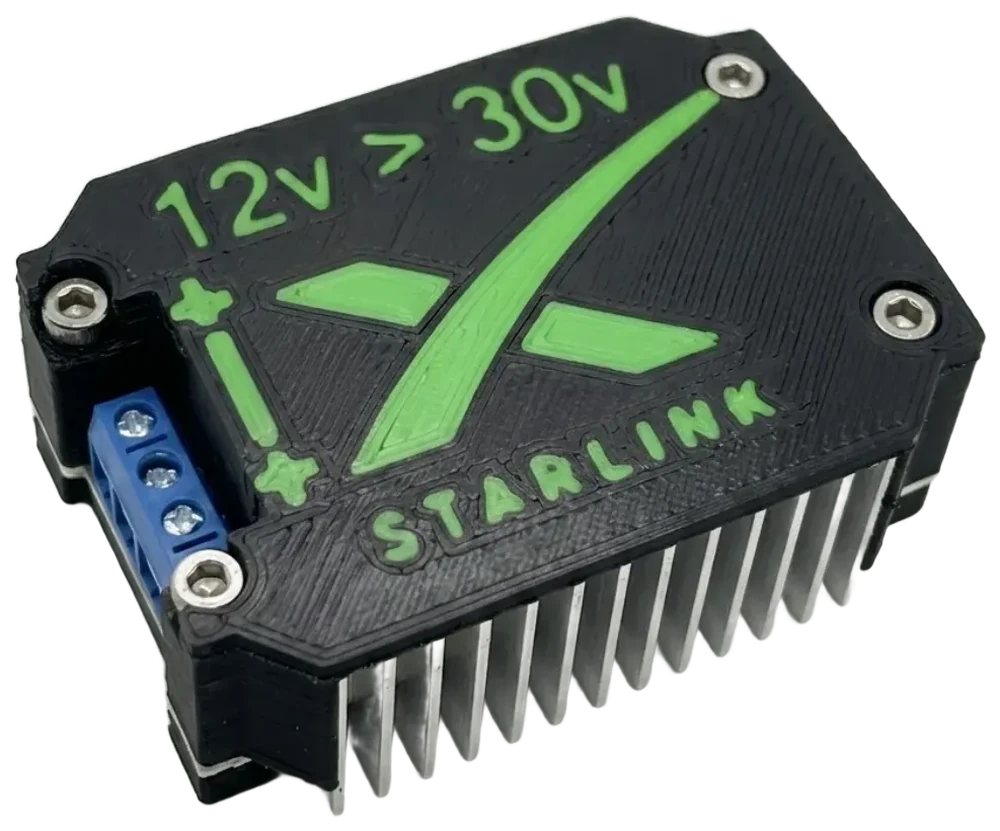 Conversor 12V/24V para 30V da NEX visto de cima